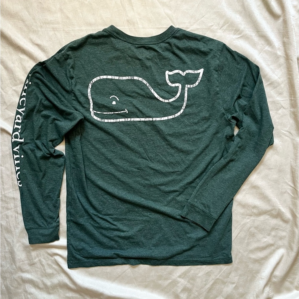 Vineyard Vines Forest Green Long-Sleeve Tee